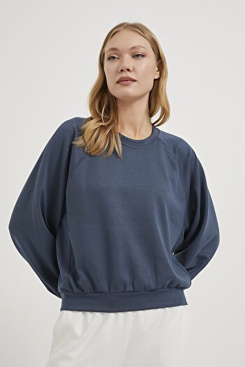 Arma Life Armalife 5435 Bis Collar Modal Textured Women's Sweatshirt