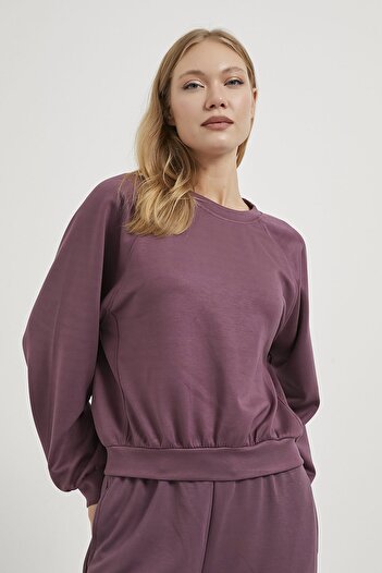 Arma Life Armalife 5435 Bis Collar Modal Textured Women's Sweatshirt