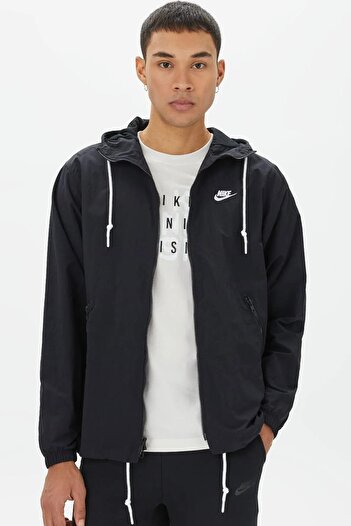 Nike Club Woven Men's Full Zip Jacket Men's Loose Fit Woven Sports Jacket Black