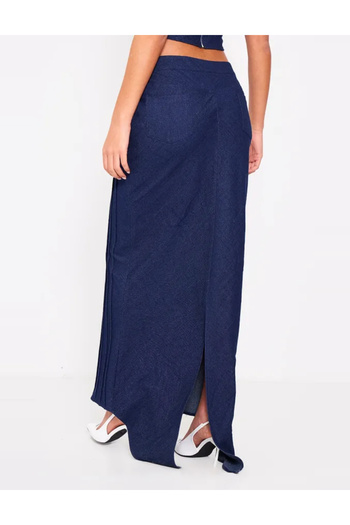 Pretty Little Thing PRETTYLITTLETHING maxi skirt, blue