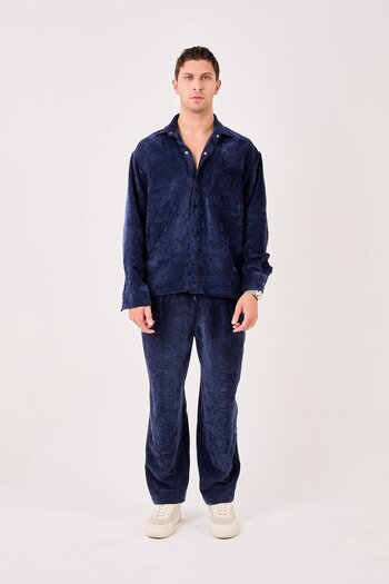Rocqerx X-0002 Corduroy Shirt with Pocket Detail