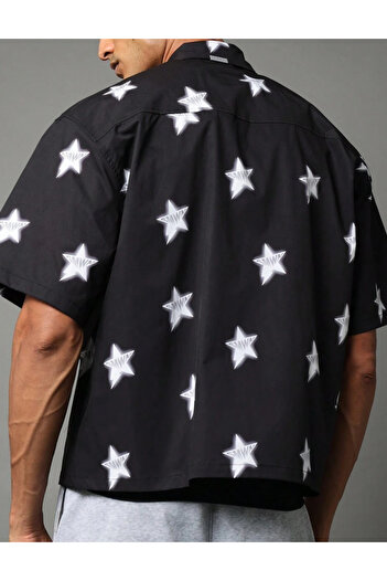 SHEIN SUMWON short sleeve shirt, black