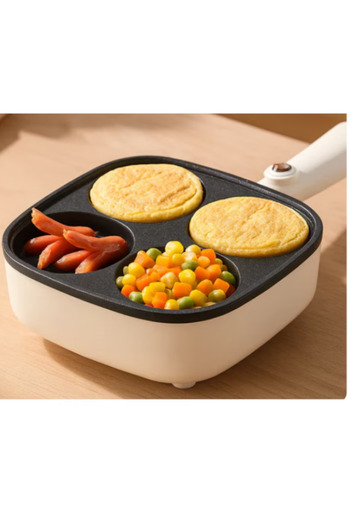 AVEO Paris Breakfast Electric Frying Pan for Perfectly Poached Eggs 500W