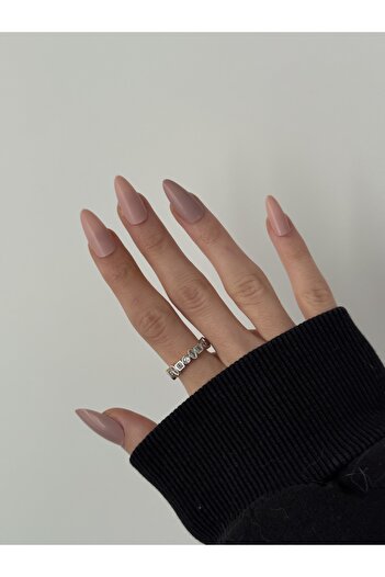 STOLIA Zircon Stone Tamtur Non-Tarnish Steel Gold Detail Ring