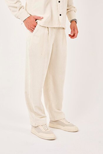 Rocqerx X-1004 Elastic Waist Corduroy Trousers