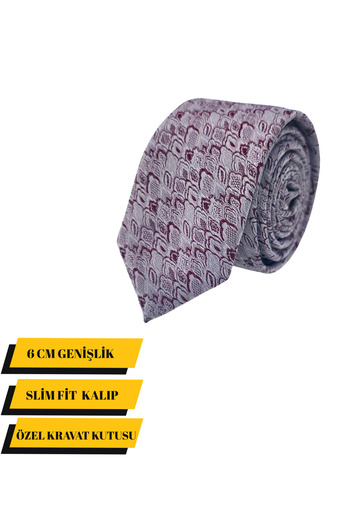 Elegante Cravatte Slim Fit Dusty Rose Color Tie - Special Boxed