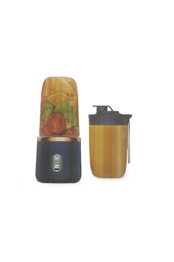 dalimag Portable Blender with 6 stainless steel blades, 2 containers with 400 ml capacity