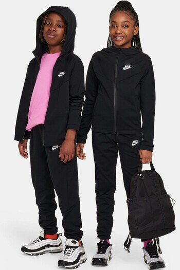 Nike Sportswear Older Kids' Tracksuit Unisex Children's Hooded Tracksuit Set Black