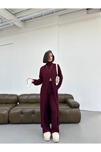 RM Collect Double-Breasted High-Neck Blouse-Pants Set