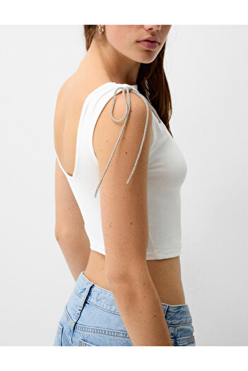 Bershka Bershka top, white