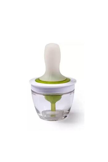 Doty Silicone OilBrush Brush, for Oil, Included Container, 12 cm, 148 ml, White/Green,