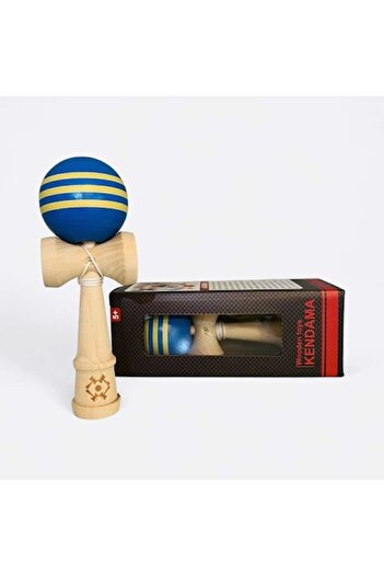 OEM Kendama X interactive toy blue with yellow lines for children and adults