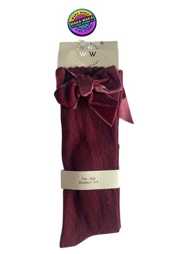 ww waka waka kids store Bowknot Laptop Socks – Stylish, Soft and Comfortable