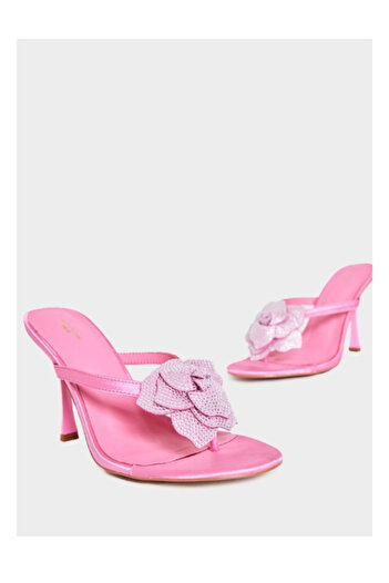 Pretty Little Thing PRETTYLITTLETHING heeled clogs, pink