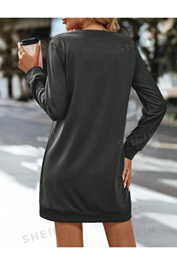 SHEIN Shein midi dress, gray