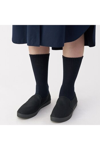 Muji Cushion Insole Water Repellent Canvas Slip-on Sneakers