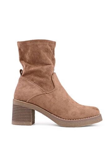 Tmall Women's ankle boots, made of -friendly suede leather with a soft interior, BD1010, khaki