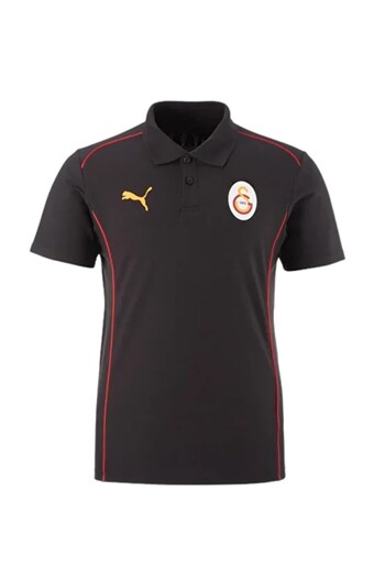 Galatasaray Original Licensed A-Team Laser Boxed Polo Neck Black T-Shirt