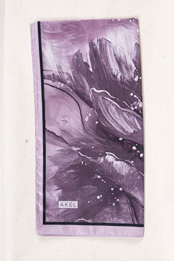 Akel Digital Crystal Patterned Scarf 95X95 – Pastel Pattern-5