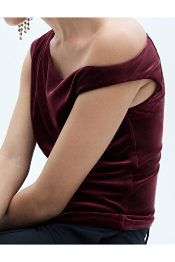MANGO Mango tank top, cherry red