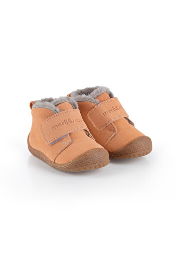 Merli&Rose Stride Kürklü Перші кроки Черевики з коричневою підошвою