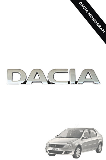 MEFAUTO Dacia Logan / Solenza / Dokker Compatible Dacia Trunk Emblem