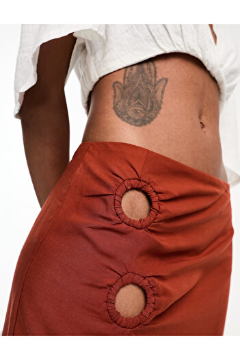 Threadbare Threadbare midi skirt, red