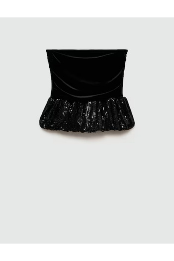 MANGO Mango top, black