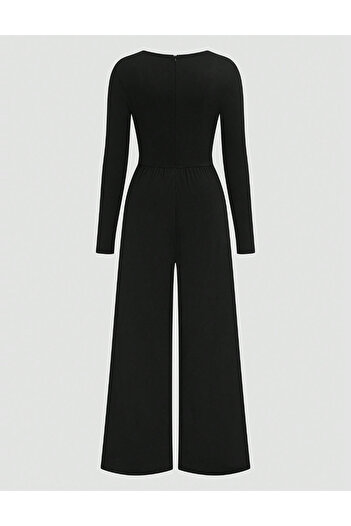 SHEIN Curve+ jumpsuit, black