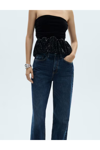 MANGO Mango top, black