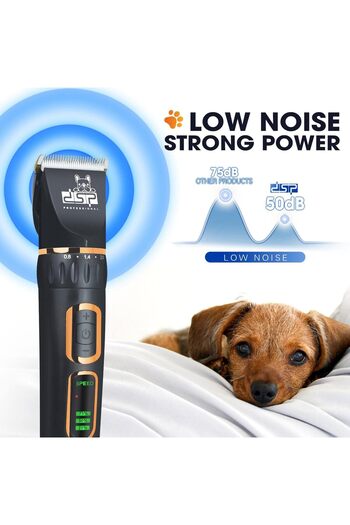 DSP ® Dog Clippers for Grooming - 3-Speed Low Noise Dog Hair Clippers