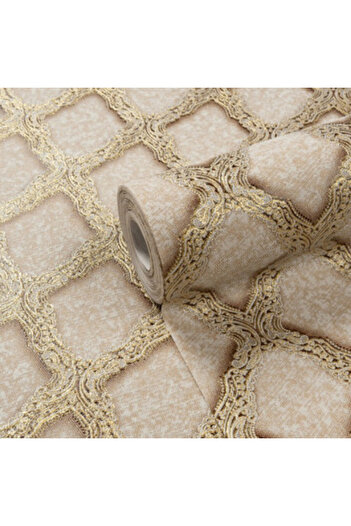 vinil Modern wallpaper sand color, vinyl, Sarlotta model