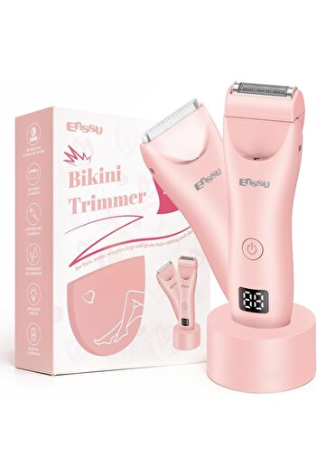 ENSSU Bikini Trimmer Women Electric Lady Shaver Rechargeable with LED Display