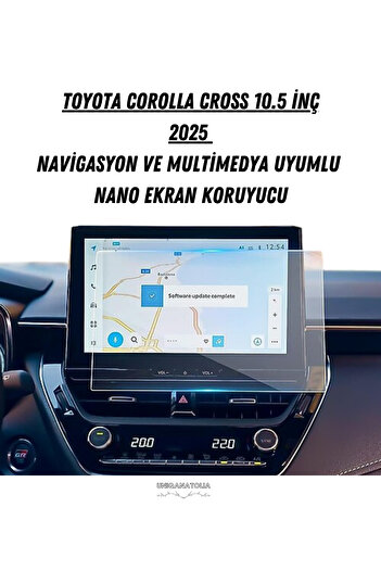 UniqAnatolia Toyota Corolla Cross 2025 Navigation and Multimedia Compatible Nano Screen Protector