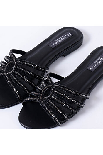 crystalicious Warm Women Rhinestone Flats Luxurious Comfort For All-Day Wear, Eco-Friendly