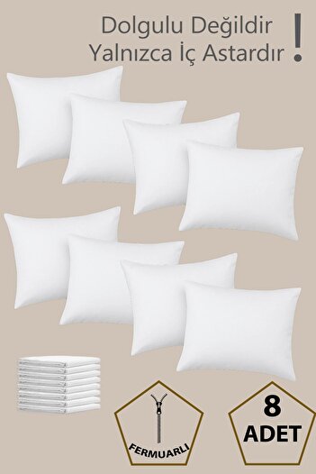 Ladylina Home 8-Piece Economical Cushion Inner Liner |   Kırlent Mitil, Kırlent Şilte, Pillow Case
