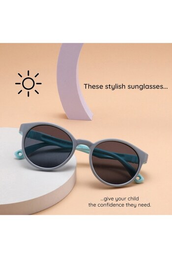 Optim Solution Children's Polarized Sunglasses with UV400 Protection - Flexible, Round Shape, Durable and Comfortab