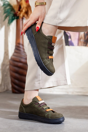 Adım Adım Mammamia Women's Genuine Leather Extra Comfortable Casual Shoes