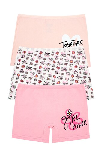 Öts Girl's Boxer 3-Piece Printed (96% Cotton - 4% Elastane)