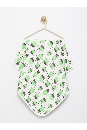 Alihan 100% Cotton Double Layer Baby Blanket 90 X 90 cm