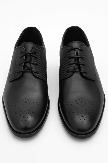 Morven Men's Black Classic Analin Neolite Sole Shoes