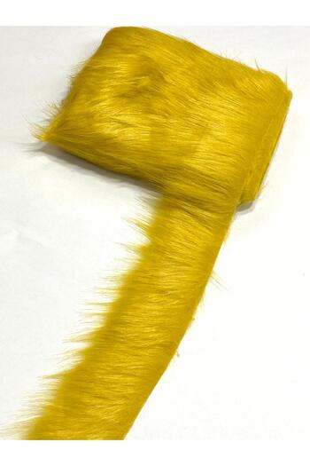 karantuhafiye Fur Ribbon / 5 cm / 1 Meter / Mustard