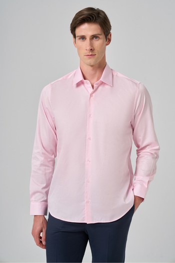 Morven Men's Pink Export Dynamic Fit Hard Collar Shirt