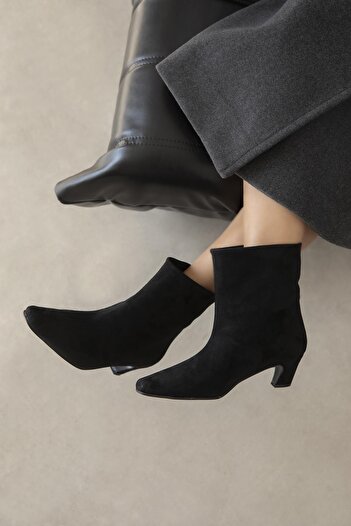 STRASWANS Γυναικείες μπότες Viva Suede Μαύρες