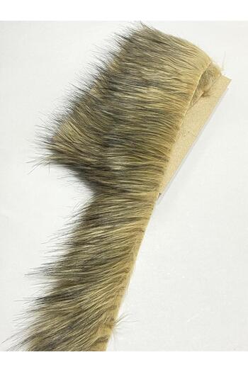 karantuhafiye Fur Ribbon / 5 cm / 1 Meter / Beige Faded