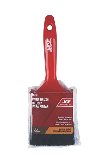 ACE Natural Blend Paint Brush in Red and Black, 3 Inches