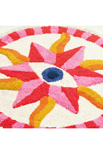 Zsa Zsa Zsu Punjab Cotton 100% Cotton Bath Mat 70 cm Colorful