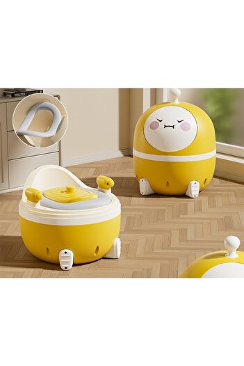Flippy 2in1 Potty Egg Model with WC Reducer, Plastic, Music and Lights, Yellow