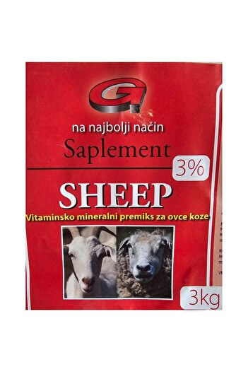 Gebi Vitamin-Mineral Supplement for Sheep and Goats, 3%, Bag 3 KG