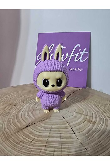 glowfit Labubu Figure - Purple Labubu 3D Figure Made of Healthy Petg Material 13 cm
